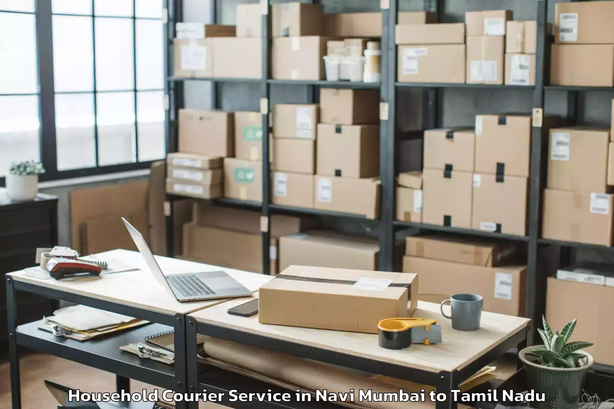 Affordable Navi Mumbai to Poonamallee Household Courier